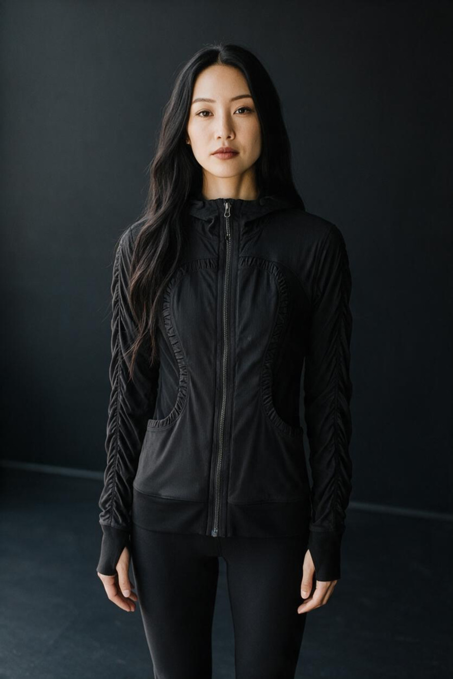 Lululemon Pick Your Path Jacket Size 10 Black